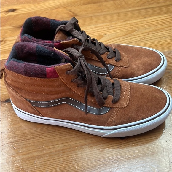 Vans Brown High-Top Sneakers with Suede Finish men’s 8 - Picture 1 of 11
